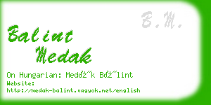 balint medak business card